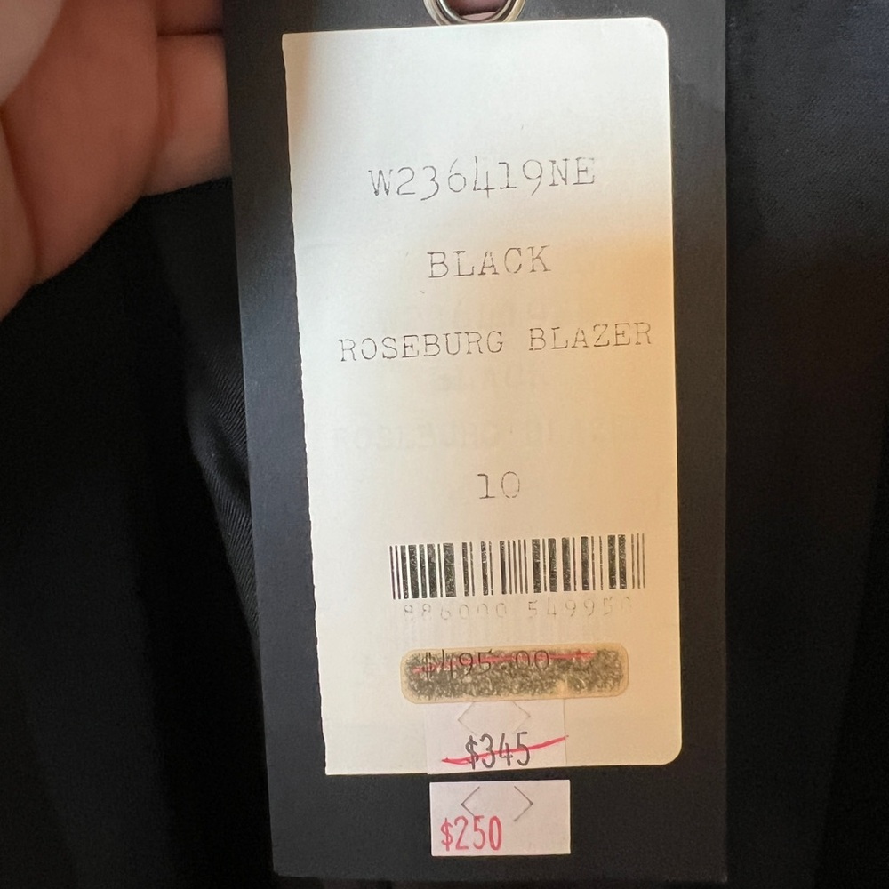 NWT Rag & Bone Black Roseburg Blazer - Picture 8 of 8